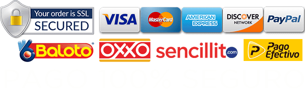 Metodos de Pago - Visa, Mastercard, PayPal, PIX